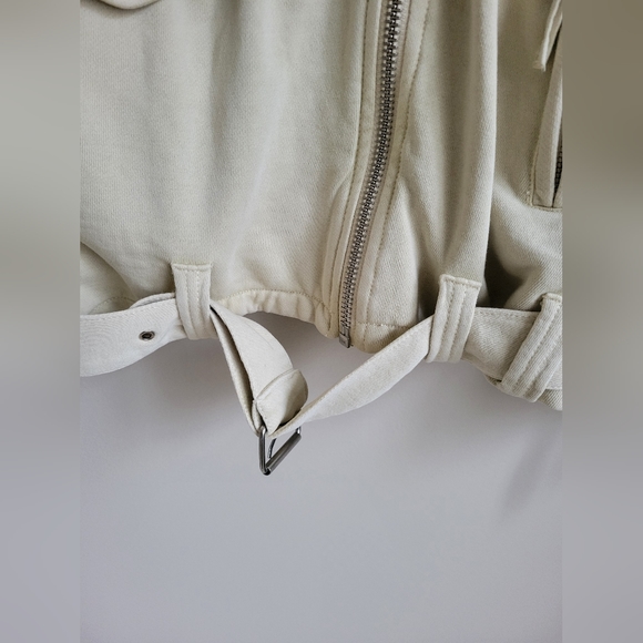 Free People Rebel Rebel cotton motto jacket Size M - Picture 2 of 10